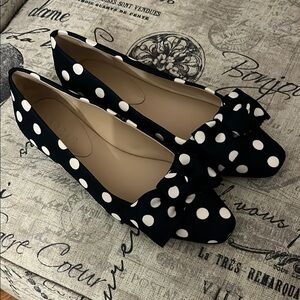Boden Polka Dot bow Women's Flats